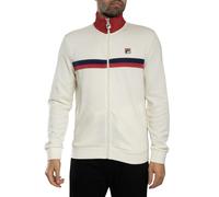 Fila Men's Enrico Track Jacket, Gardenia/Garnet/White, L