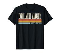 Enrollment Manager Week Retro Vintage Back to School Day T-Shirt