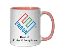 Enron Head Of Ethics And Compliance Funny Ponzi Scheme Meme Ceramic Tea Coffee Mug Pink