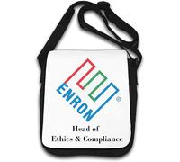Enron Head of Ethics and Compliance Funny Ponzi Scheme Meme Shoulder Bag White