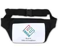 Enron Head of Ethics and Compliance Funny Ponzi Scheme Meme Waist Bag Fanny Pack White