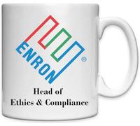 Enron Head Of Ethics And Compliance Funny Ponzi Scheme Meme White Ceramic Mug White