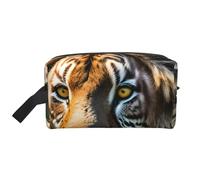 ENRPTY African Animals Print Travel Toiletry Zipper Storage Pouch For Women Men Portable Makeup Bag Purse
