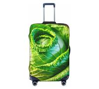 ENRPTY Bright Cabbage Print Suitcase Decoraitve Covers Washable Suitcase Cover Travel Luggage Accessories, Black, M