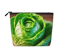 ENRPTY Bright Cabbage Print Women'S Makeup Make Up Bag Zipper Pouch Travel Storage Pouch Large Capacity Purse