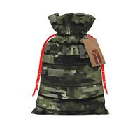ENRPTY Digital Camo Print Personalized Drawstring Gift Packing Bag For Anniversary Wedding Christmas