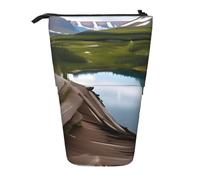ENRPTY Glacier National Park Print Telescopic Pencil Bag Big Capacity Pop Up Storage Makeup Bag For Office Supplies