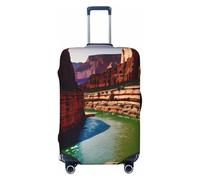 ENRPTY Grand Canyon Print Suitcase Decoraitve Covers Washable Suitcase Cover Travel Luggage Accessories, Black, L
