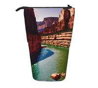 ENRPTY Grand Canyon Print Telescopic Pencil Bag Big Capacity Pop Up Storage Makeup Bag For Office Supplies