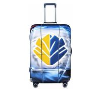 ENRPTY Ice Hockey Art Pattern Print Suitcase Decoraitve Covers Washable Suitcase Cover Travel Luggage Accessories, Black, S