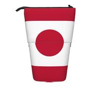 ENRPTY Japanese Flag Print Telescopic Pencil Bag Big Capacity Pop Up Storage Makeup Bag For Office Supplies