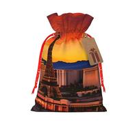 ENRPTY Las Vegas Sunset Print Personalized Drawstring Gift Packing Bag For Anniversary Wedding Christmas