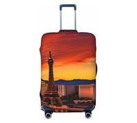 ENRPTY Las Vegas Sunset Print Suitcase Decoraitve Covers Washable Suitcase Cover Travel Luggage Accessories, Black, XL
