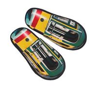 ENRPTY Lisbon Tram Print Lightweight Warm House Slippers Comfortable Indoor Slippers For Men And Women