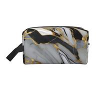 ENRPTY Luxury Marble Pattern Print Travel Toiletry Zipper Storage Pouch For Women Men Portable Makeup Bag Purse