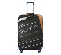 ENRPTY Movies Clapperboard Pattern Print Suitcase Decoraitve Covers Washable Suitcase Cover Travel Luggage Accessories, Black, M
