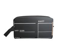 ENRPTY Movies Clapperboard Print Travel Toiletry Zipper Storage Pouch For Women Men Portable Makeup Bag Purse
