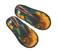 ENRPTY National Parks Sunshine Trees Print Lightweight Warm House Slippers Comfortable Indoor Slippers For Men And Women