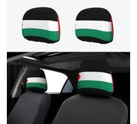 ENRPTY Palestine Flag Print Car Headrest Covers Comfortable Breathable Fit for Most Vehicles Auto Accessories