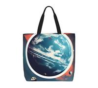 ENRPTY Space Planet Earth Print Casual Shoulder Bag Handbag Outdoors Holiday Weekender Travel Shopping