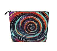 ENRPTY Space Spiral Cosmic Print Women'S Makeup Make Up Bag Zipper Pouch Travel Storage Pouch Large Capacity Purse