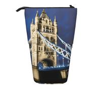 ENRPTY Tower Bridge In London Print Telescopic Pencil Bag Big Capacity Pop Up Storage Makeup Bag For Office Supplies