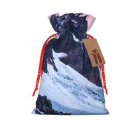 ENRPTY Travel Mountain Print Personalized Drawstring Gift Packing Bag For Anniversary Wedding Christmas