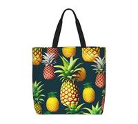 ENRPTY Tropical Fruits Pineapple Print Casual Shoulder Bag Handbag Outdoors Holiday Weekender Travel Shopping