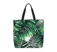 ENRPTY Tropical Palm Banana Leaves Print Casual Shoulder Bag Handbag Outdoors Holiday Weekender Travel Shopping