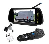 EnruigeOK Automotive Brake Light Wireless Reversing Camera Full HD 1080P for VW Crafter MK2,MAN TGE (2017-Onwards) Van Parking Camera with 7 Inch Monitor (# 1 Bracket)