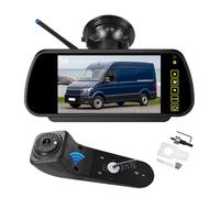 EnruigeOK Automotive Brake Light Wireless Reversing Camera Full HD 1080P for VW Crafter MK2,MAN TGE (2017-Onwards) Van Parking Camera with 7 Inch Monitor (# Suction Cup Bracket)