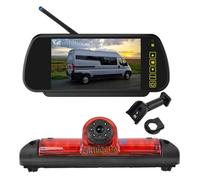 EnruigeOK Automotive Wireless Brake Light Reversing Camera Full HD 1080P for Fiat Ducato Citroen Relay(Jumper) Peugeot Boxer 2006-Present Van with 7 Inch Monitor (# 1.5 Bracket)