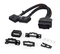 EnruigeOK OBDII Y Splitter 16 Pin OBD2 Splitter Extension 1 Male to 2 Female Extension Cable Adapter Compatible for Ford & GM(1FT/30CM)