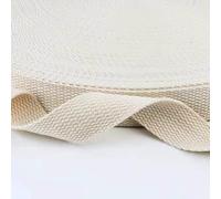 ENSDIEPLS Cotton Webbing Strap, Cotton Canvas Webbing Strap 3 meters Multicolor 2.5-3.8cm For Backpack Craft(Beige,Wide 2.5cm)