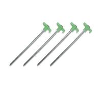 ENSDIEPLS Heavy Duty Tent Pegs, Fluorescent Tent Stakes Tarp Pegs 20-25cm 4 pcs(20cm 4 pcs)