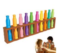 enseak Bottle Flip Challenge Game,Bottle Colour Matching Toy,Color Challenge Game For Kids And Adults,Colour Board,Memory,Match Logic,Parent-Child Interaction Toys (A)
