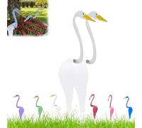 enseak Dancing Birds Garden Metal Art,flamingo Ornaments, Birds Garden Metal Art,flamingo Decor Garden Metal Yard Art Spinner,Dancing Birds for The Yard for Garden Decor
