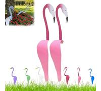enseak Dancing Birds Garden Metal Art，flamingo Ornaments, Birds Garden Metal Art,flamingo Decor Garden Metal Yard Art Spinner,Dancing Birds for The Yard for Garden Decor