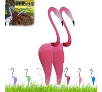 enseak Dancing Birds Garden Metal Art，flamingo Ornaments, Birds Garden Metal Art,flamingo Decor Garden Metal Yard Art Spinner,Dancing Birds for The Yard for Garden Decor