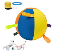enseak The Mellow Dog Calming Jumbo Ball For Dogs,Herding Ball With Tabs,HerdingBall Hund,Generisch HerdingBall For Dogs,Interactive Game Exercise Dog Toy,With Inflatable Device(M)