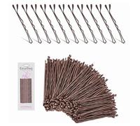 Enselling Hair Grips Pack of 50-5.5cm - Crimped Bobby Pins for Women, Girls and Hairdressing Salons -Perfect for Thick, Thin & Curly Hair Styling (Brown)