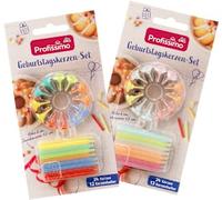 Ensemble de bougies d'anniversaire, 24 pieces - Marque DM Allemagne - Compatible avec profissimo - Geburtstagskerzen-Set, 24 St