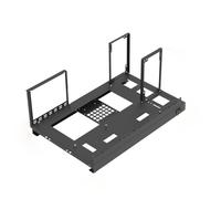 Ensemble de cas ouvert - Personnalité créative Châssis ouvert ATX/M-ATX/ITX, Boîtier de Plate-Forme de Cadre d'exploitation minière Crypto Open Air en Acier, prend en Charge le GPU de Taille Longue et