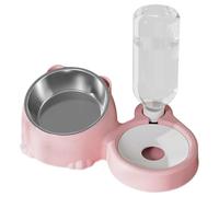 Ensemble De Gamelles De Nourriture Et D'eau Pour Chat, Gamelles De Nourriture Et D'eau Pour Chats,Plats Inclinés D'alimentation Pour Chiots - Bowl De Nourriture En Acier Inoxydable Pour Chat Et