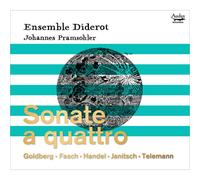 Ensemble Diderot : Goldberg/Fasch/Handel/Janitsch/Telemann: Sonate a Quattro CD