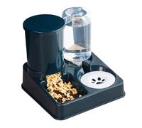 Ensemble Distributeur Nourriture et Eau Chat - Mangeoire Automatique | Gamelle Antidérapante 2-en-1 pour Animaux de Compagnie - Mangeoires Détachables | Fournitures pour Chats