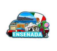 Ensenada Mexico Magnet Fridge Magnet Wooden 3D Landmarks Travel Collectible Souvenirs Decoration Handmade -2054