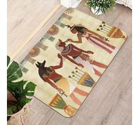 ENSFTF Bath Mat-Ancient Tribal Pattern, Bathroom Rugs Rubber Non-Slip Thin Bathroom Mat Absorbent Quick Dry Bath Rug for Floor KitchenEntry Bathmat Shower Rug