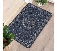 ENSFTF Bath Mat-Mandala Pattern, Bathroom Rugs Rubber Non-Slip Thin Bathroom Mat Absorbent Quick Dry Bath Rug for Floor KitchenEntry Bathmat Shower Rug