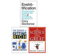 Enshittification, The Science of Being Great & The Science of Getting Rich 3 Books Collection Set